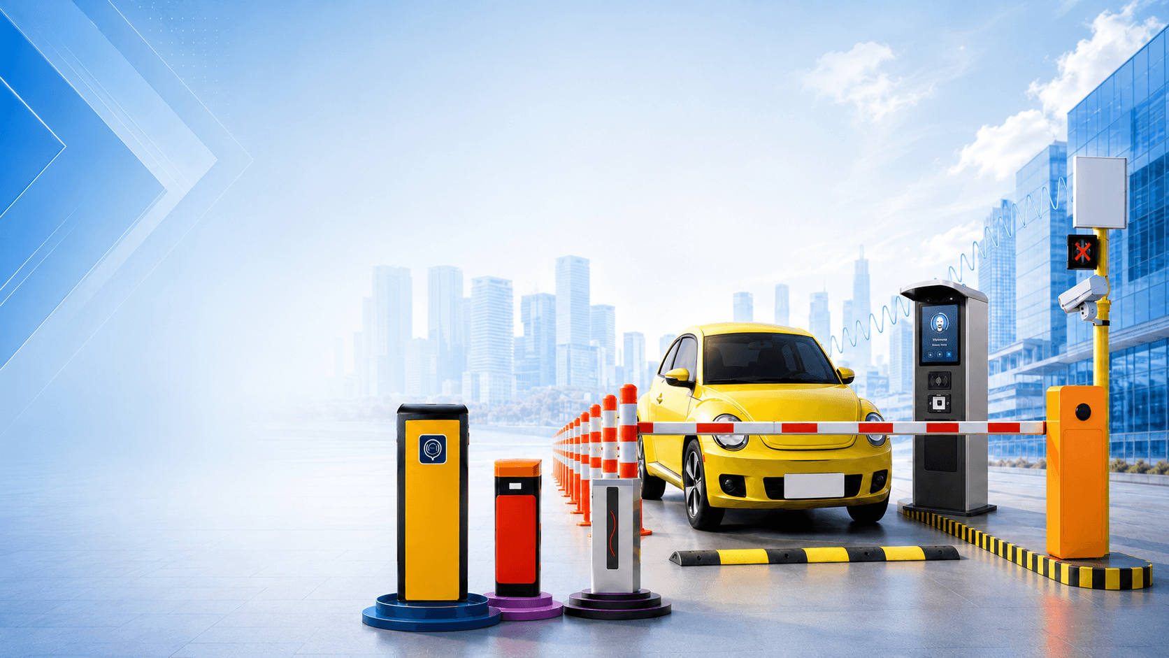 Automatic and manual vehicle access control system